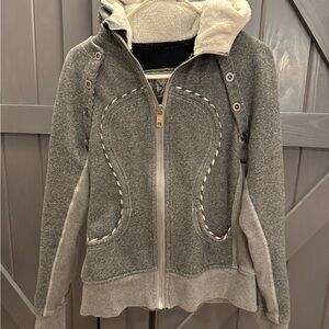 lululemon athletica gray zip up hoodie
